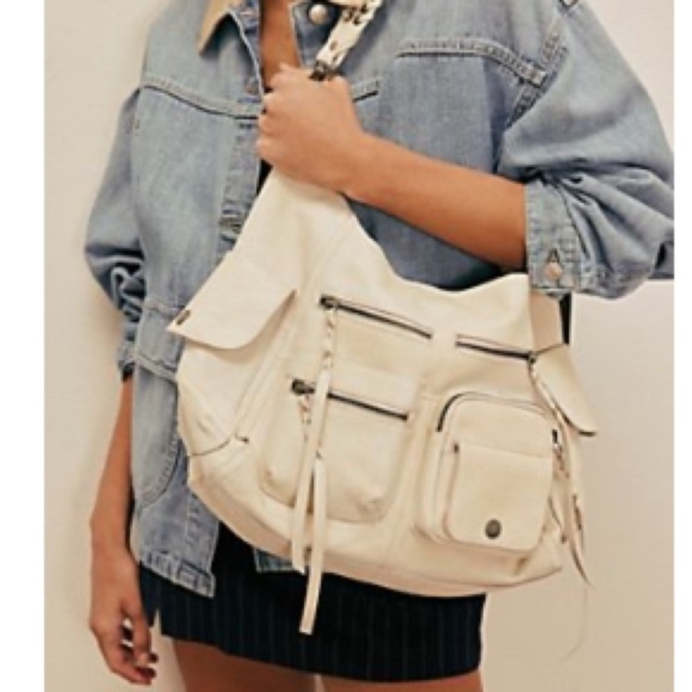 Free People - We The Free Leather Ledger Shoulder Bag NWT